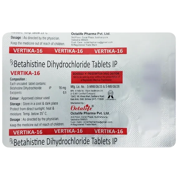 vertika 16 tablet 15's